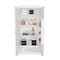 Tuhome Varese Pantry Cabinet, Double Door, Five Shelves, White ALB5605 - alternate 3